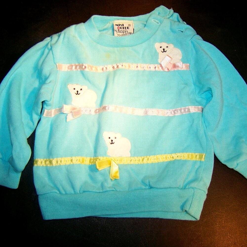 Cute Sweatshirt with Bears by Mini Club Size 18 month